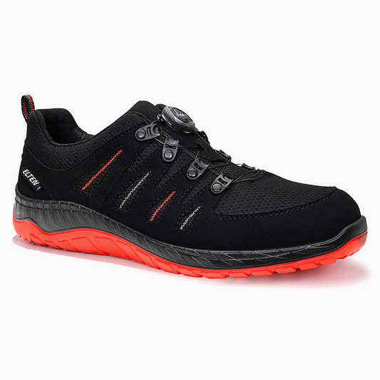 Sicherheitshalbschuh "Maddox Boa" black-red Low ESD S3