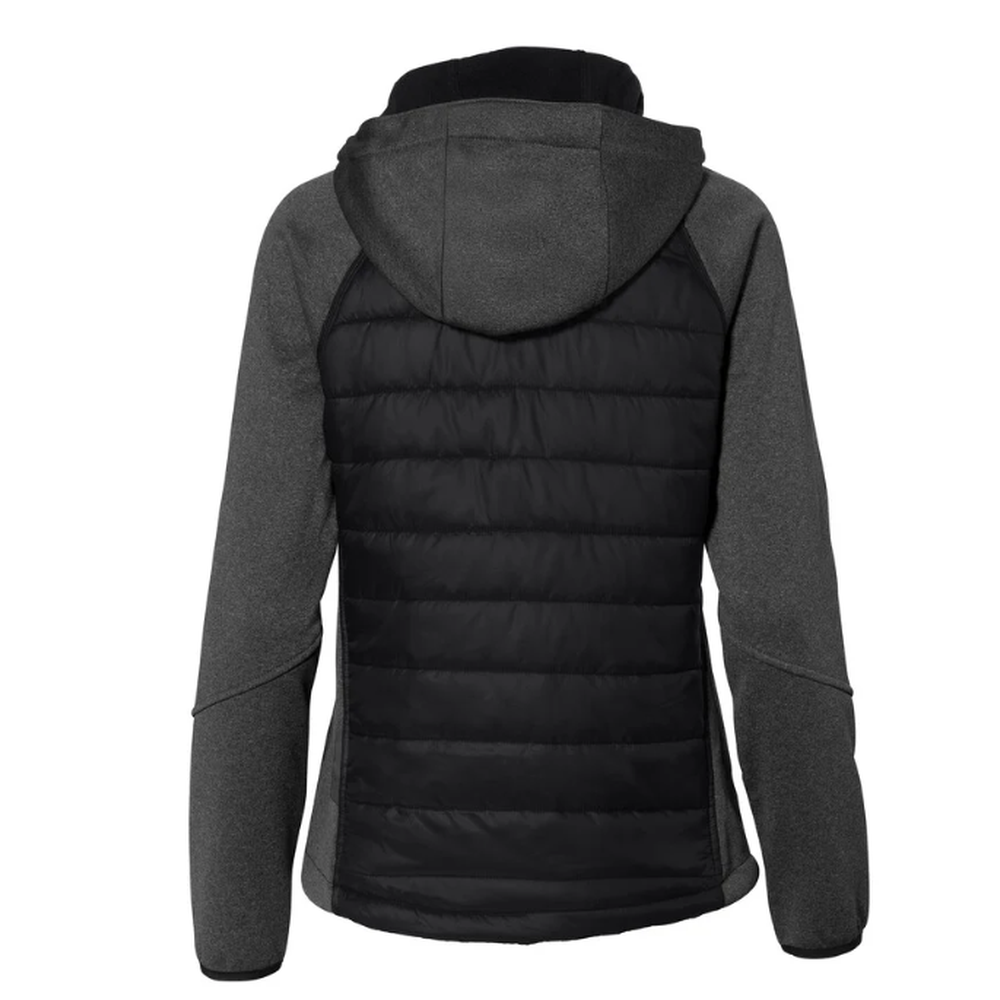 Hakro Kapuzen-Hybridjacke Contrast Damen, Schwarz