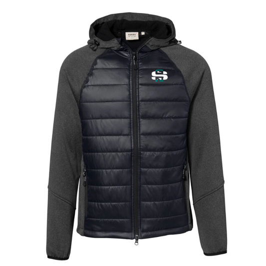 Hakro Kapuzen-Hybridjacke Herren, tinte