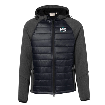 Hakro Kapuzen-Hybridjacke Herren, tinte