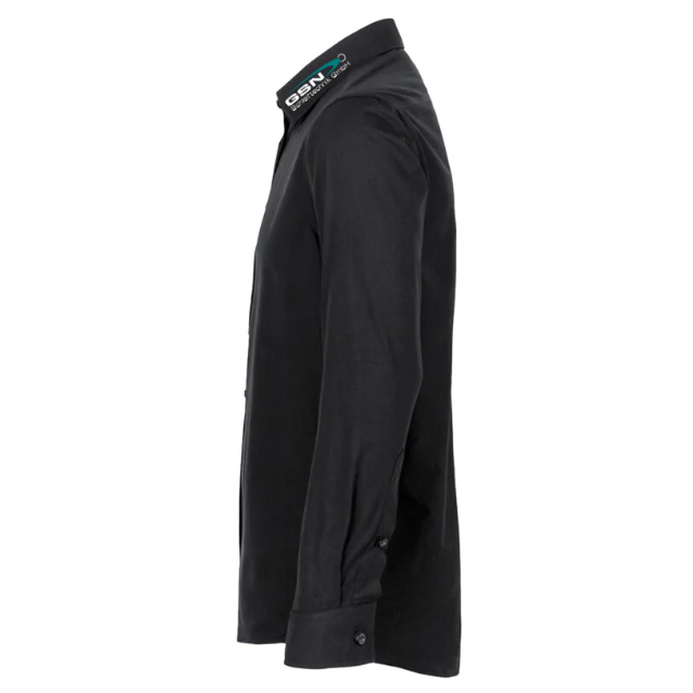 Hakro Hemd Mikralinar Comfort, Schwarz 123