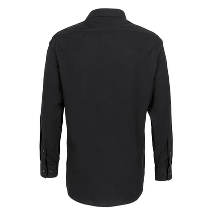 Hakro Hemd Mikralinar Comfort, Schwarz 123