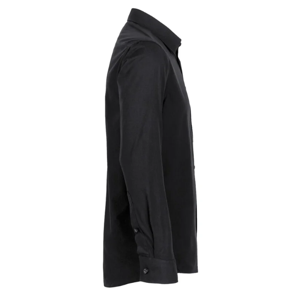 Hakro Hemd Mikralinar Comfort, Schwarz 123