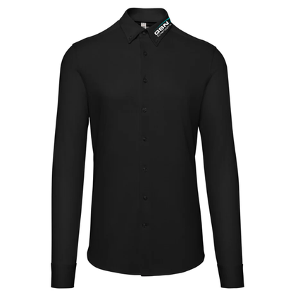 Hakro Hemd Natural Stretch Regular, Schwarz 130