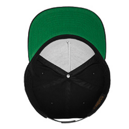 Classic 5 Panel Snapback Flexfit, Schwarz